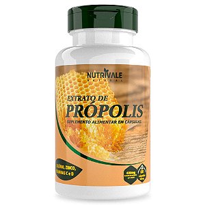 Extrato de Própolis com vitaminas 60 cápsulas - Nutrivale