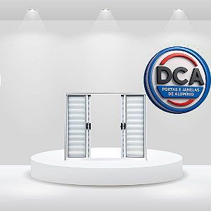 Veneziana 6 folhas com ou sem grade - Alumínio Branco