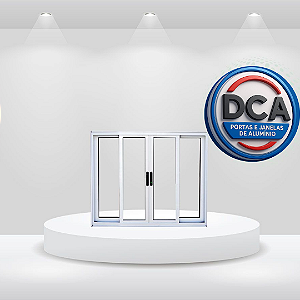 Vitrô de correr 4 Folhas - com ou sem grade - PREMIUM