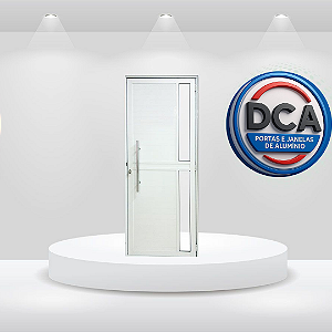 Porta lambril com seteira (vidro) e puxador - linha PREMIUM