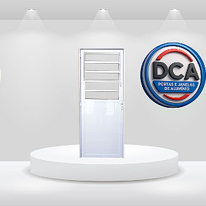 Porta lambril Basculante - Alumínio Branco - linha PREMIUM LINHA 25
