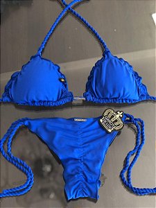 Biquinis Ripple Azul Royal Cordinha