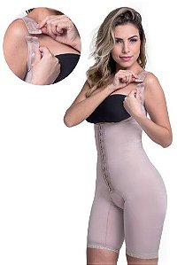 CORSELET REGATA COM PERNAS E FECHO FRONTAL - Bermuda Modeladora 1604