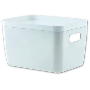 Caixa Organizadora Com Tampa IDEALLE 27x18x12CM Branco 1209 Paramount