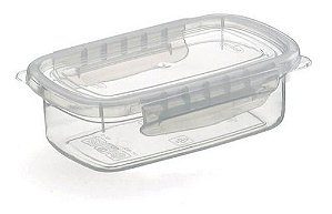 Pote Para Alimentos 500 ML Com Tampa e Travas Transparente 17x11x5Cm Nitron