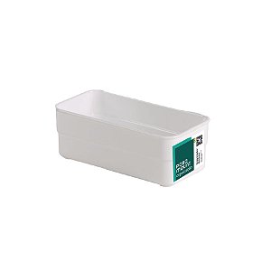 Organizador De Plástico Multiuso Branco 15x7,5x5,2CM