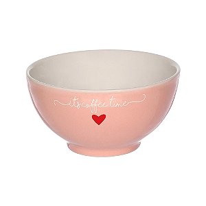 Bowl de Porcelana Redondo Rosa 440ML 12,5 x 12,5 x 6,5cm