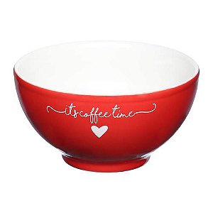 Bowl Porcelana Redondo Vermelho 440ML 12,5x12,5x6,5cm