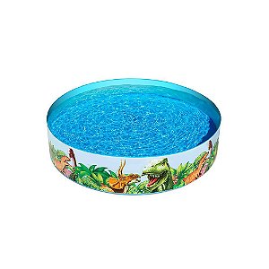 Piscina Semirrígida Infantil Dino Circular 946LItros Verão