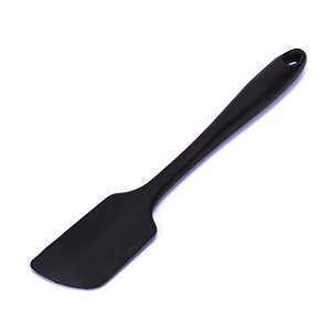 Espátula Reta Preta de Silicone 28cm Resistência 240º Weck