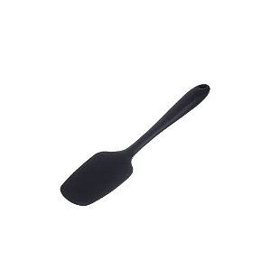 Espátula Culinária Reta Multiuso Silicone 28cm Preto Weck