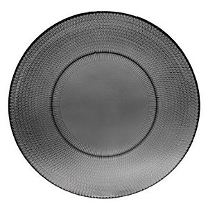 Prato Raso Gema Plus Fume Vidro 100%   25 Cm