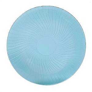 Prato Raso Cosmos Plus Azul 100% Vidro 25 Cm