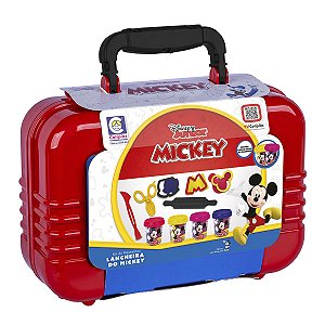 Maleta Disney Mickey Com 4 Massinhas Coloridas e Acessórios 2682 Cotiplas