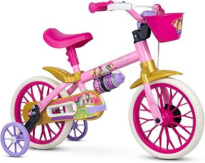 Bicicleta Infantil Aro 12 Menina Princesa Disney  Rosa