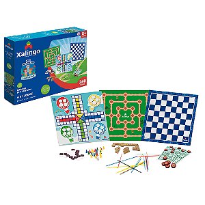 Jogo Infantil de Tabuleiro Passatempo 6 em 1 240 pçs