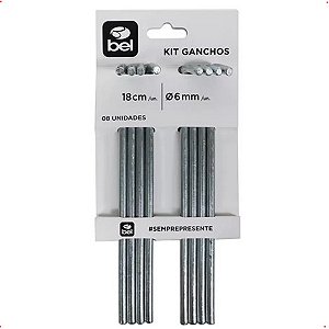 Kit 8 Ganchos Para Fixação de Barracas Tendas Gazebos 18CM