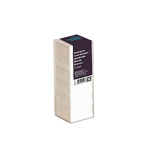 Anel Para Guardanapo Bisotê Branco Quadrado