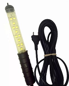 Pendente Automotivo Luz Emergencia C/ 12 Leds Bivolt Cabo 5m