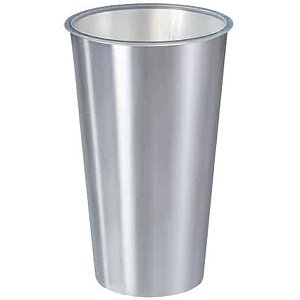 Copo 500 ML Label Inox 14x8,5cm Leve Prático Multiuso Suco
