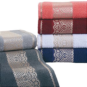 Toalha De Rosto Macia Colors Algodão Splendore Gold 49x75 Cm