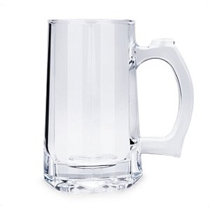 Caneca 380 Ml de Vidro Temperado Com Alça para Chopp Beer