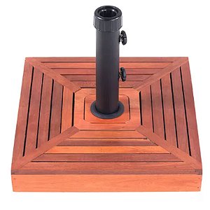 Base Ombrelone Quadrada Concreto Revest. Madeira 25kg