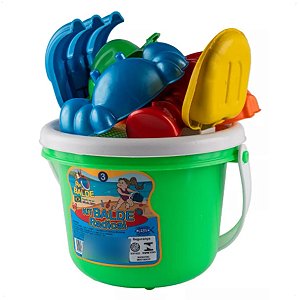 Kit Balde Radical Brinquedos de Praia Parquinho P/ Crianças