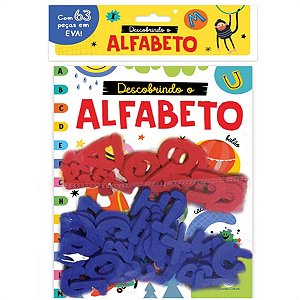 Livro Descobrindo o Alfabeto Com 63 Letras em EVA