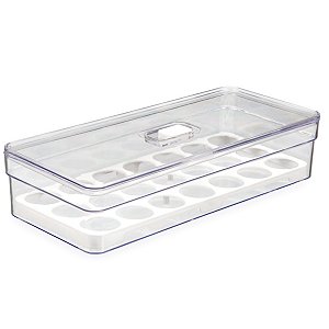 Organizador de Alimentos Porta 21 Ovos 3,6 Lts 34Cm C/ Tampa