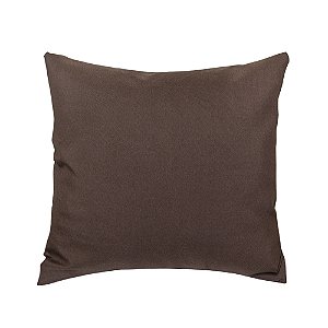 Capa Almofadas Decorativas Sala Lisa Marrom Sem Enchimento