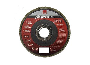 Disco de Desbaste tipo FLAP Grão 100 115 x 22mm MTX