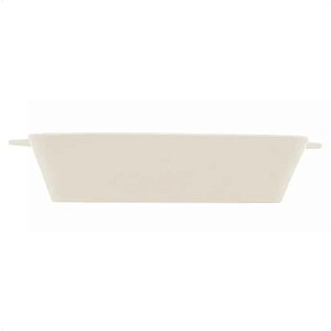 Refratário Porcelana Com Alça Basic Branco 28x5x17cm