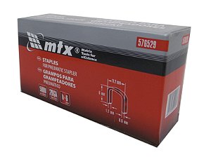 Grampos Para Grampeador Pneumático 5000 pçs 6mm 576529 MTX