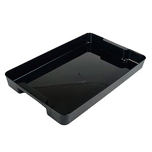 Bandeja Organizadora Multiuso Preta 32x21x3 cm Nitron