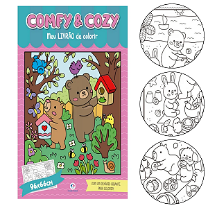 Livro para Colorir e Pintura Comfy & Cozy - Meu livrao Bobbie Goods