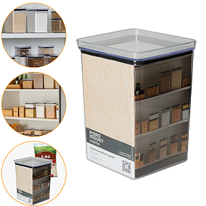 Pote Para Alimentos Hermético Lumini Grande 6215 ML BPA free