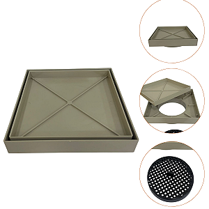 Ralo Inteligente 15x15 Oculto Piso/ Porcelanato Cor Bege