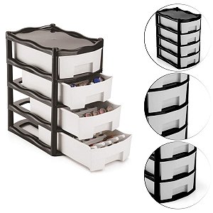Organizadora Necessaire Para Esmaltes e Batons 4 Gavetas