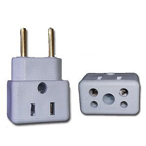 Adaptador Tomada Tipo Bob Esponja Branco 10a e 20a Cod 100