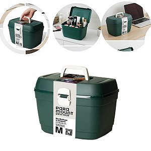 Box Organizadora Leve Multiuso Com Divisória M Cor Verde