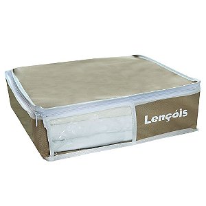 Organizador de Lençóis Nylon Bege 922 VB Home