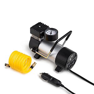 Compressor de Ar Metálico 12V Vazão 25L/MIN 150Psi C/ Bicos AU616 Multilaser