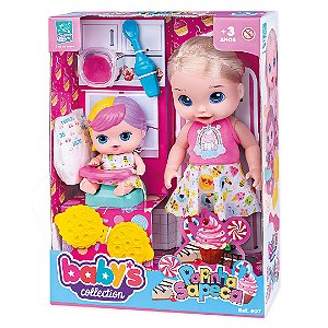 Boneca Infantil Hora da Papinha Super Toys 407
