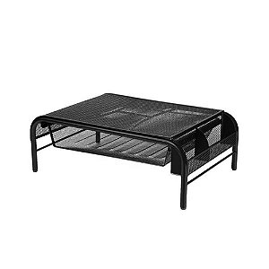 Suporte Para Monitor Com Organizador De Mesa Aramado Preto Multilaser