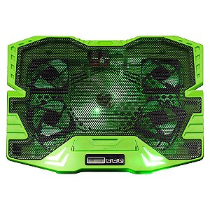 Cooler Gamer P/ Notebook Warrior Zelda  Led Verde Multilaser