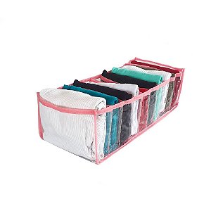 Colmeia Organizadora de Gavetas Rosa 10 Nichos 14,5x34x10