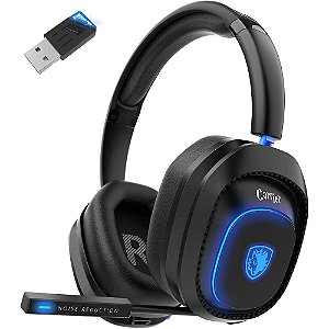 Headset Sades Carrier Wireless Gamer 3 modos Profissional