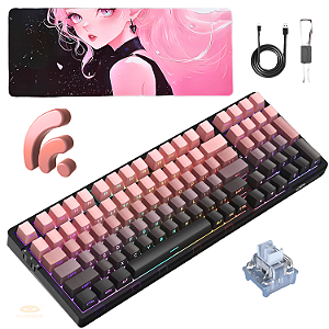 Teclado Mecânico Gasket Magegee Light100 Sem Fio Rgb