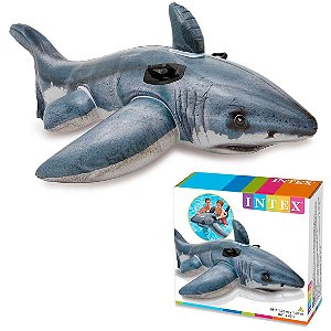 Jet Ski Inflável Intex - Boia Praia E Piscina 117x77cm Com Kit Reparo